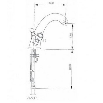 Umyvadlová batéria Reitano Atea