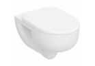 Súprava wiszącej misy WC Geberit Selnova 54x35,5 cm, lievikový, TurboFlush, s sedadlom klozetovým - biela