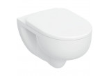 Závesné wc Geberit Selnova Premium Rimfree 53x36cm s sedadlom klozetovým zwykłą - biela