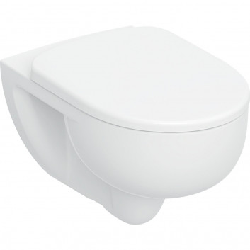 Závesné wc Geberit Selnova Premium Rimfree 53x36cm s sedadlom klozetovým zwykłą - biela