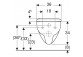 Závesné wc Geberit Selnova Premium Rimfree 53x36cm s sedadlom klozetovým zwykłą - biela