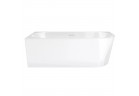 Rohová vaňa voľne stojaca Corsan Intero 160 x 75 cm biela, montáž lewostronny, prepad szczelinowy zátka klik-klak biely