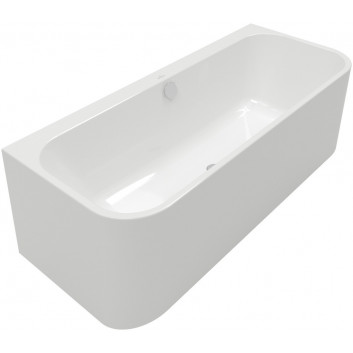 Vaňa prístenná pre montáž narożnego z ľavej stronie SQUARE, 1800 x 800 mm, Villeroy & Boch, Loop & Friends - Weiss Alpin