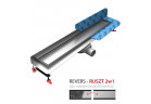  Súprava Wiper New Premium ZK Revers (Rošt 2w1), žľab 90 cm z rotačným syfonem snake 360, szlif