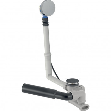 Súprava odtokovo-prepadový Geberit pre neštandardné vane, s automatickým uzáverom, kompletná - chróm