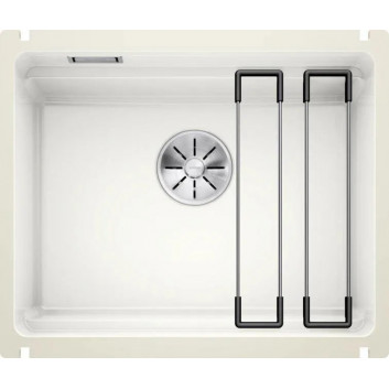 Drez Blanco Etagon 700 silgranitowy 73x46 cm z prowadnicami - tartufo