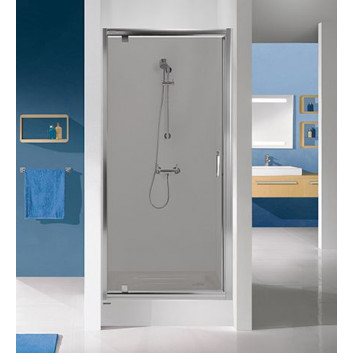 Krídlové dvere pravé DJ/TX5b Sanplast TX 90x190 cm profil chróm, szyba wzór W0