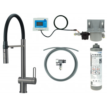 Drezová batéria Deante Momi s výsuvnou sprchou - chróm