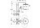 Sprchový set Grohe Tempesta Cosmopolitan System 250, na stěnu, Batéria termostatická, 2 výstupy vody, chróm