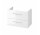 Skrinka kúpeľňová pod umywalkę Cersanit Larga 80 cm, závesné - biely lesklá 