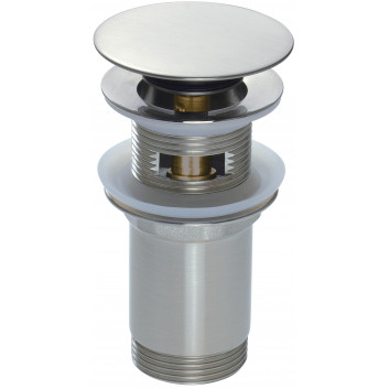 Zátka Deante druhu click-clack pre umývadlo alebo bidetu z tuleją - univerzálny - titanium