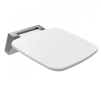 Sedačka sprchové Ravak Ovo Chrome Clear, 41x37,5cm, skladacie, bielae