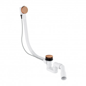 Sifón vaňová prepadovo-odtokový, Omnires CGS - Biely lesklá