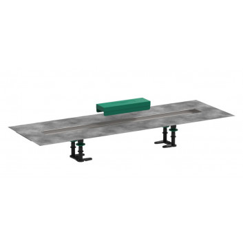 Žľab Hansgrohe RainDrain Match, 70 cm, s roštom o regulowanej wysokości - chróm