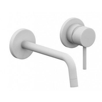 Umyvadlová batéria podomietková, zintegrowana, Paffoni Rubinetterie Light - Brúsená oceľ