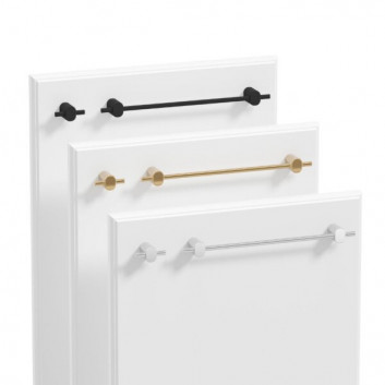 Závěs Defra Latte, dwupunktowy, šírka 20,2 cm, do samodzielnego montażu na meblu - chróm lesklá