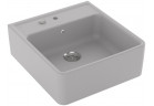 Drez keramický Villeroy & Boch jednokomorowy 59,5x63x22 cm CeramicPlus - šedý (Steam) 