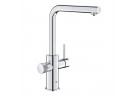 Drezová batéria Grohe Blue Pure Minta filtrująca s výsuvnou sprchou - chróm