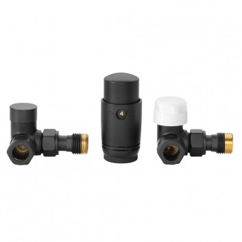 Súprava s termostatom Invena univerzálny, jednootworowy druhu Duoplex Prov - čierna matnéný