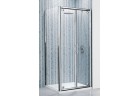 Dverí skladacie Novellini Lunes B 66-72 cm, profil chróm, sklo číre
