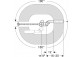 Súprava odtokovo-prepadový Geberit pre neštandardné vane, d52, dĺžka 73 cm