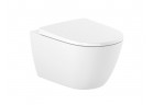 Roca Ona misa WC závesné Rimless® Vortex s pozvoľným sklápaním sedadlo (Súprava)