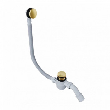 Sifón vaňová Excellent Moli, z prepadom - biely lesklá