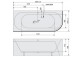 Rohová vaňa 145x145x50cm Polysan FLOSS, biela