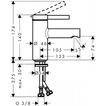 Umyvadlová batéria Hansgrohe Zesis S páková 70 CoolStart s&nbsp;umývadlovou výpusťou Push-Open - chróm