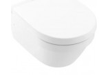 Závesné wc Villeroy&Boch Architectura, 53x37 cm, odtok tylny, bezkołnierzowa (DirectFlush), z powłokami AntiBac i CeramicPlus - alpská bielaa