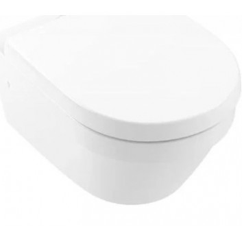 Závesné wc Villeroy&Boch Architectura, 53x37 cm, odtok tylny, bezkołnierzowa (DirectFlush), z powłokami AntiBac i CeramicPlus - alpská bielaa