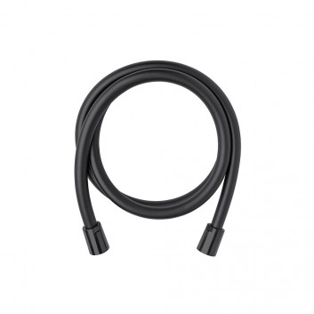 Ručná sprcha Demm, 1-funkčná, okrúhla, čierna matnéný