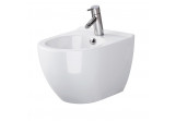 Bidet zavesený Cersanit Zen 50x35,5cm, z ukrytym montażem, z wybitym otworem na batérie - biely