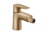 Bidetová batéria 1 držiak Hansgrohe Talis E wys. 158 mm, súprava odtokový, zlatý optyczny leštený