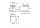 Kompaktowa Misa WC na postavení, Grohe Euro Keramický, alpská bielaa