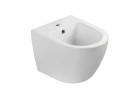 Závesný bidet Emporia Nox 48,5x36 cm, s otvorom pre batériu, z prepadom - biely lesklá