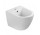 Závesný bidet Emporia Nox 48,5x36 cm, s otvorom pre batériu, z prepadom - biely lesklá