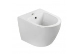 Misa wc Závěsná Emporia Nox 49×37 cm, bezrantową, s sedadlom s pozvoľným sklápaním Slim - biely lesklá