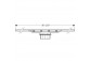 Žľab Geberit CleanLine, L 130cm - čierna