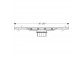 Žľab Geberit CleanLine, L 130cm - čierna