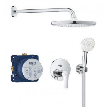 Podomietkový Sprchový set s hlavovou sprchou Tempesta 250 Cube, Grohe Groheterm, chróm