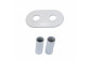 Súprava maskujący Imers (2 rozety i 2 tulejki) - biely