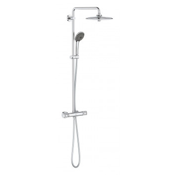 Sprchový set Grohe Euphoria System 260 s termostatom na montáž na stenu, s hlavovou sprchou okrągłą 26 cm - phantom black