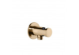 Prípojka uhlová Gessi Anello, s&nbsp;pákou - Copper Brushed PVD
