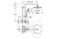 Sprchový set Grohe Vitalio Joy System 260 s termostatom na montáž na stenu - chróm