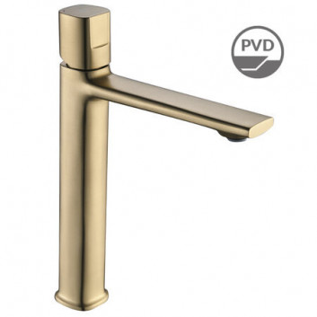 Umyvadlová batéria Laveo Tores výška (266 mm), páková, s uzáverom - grafit