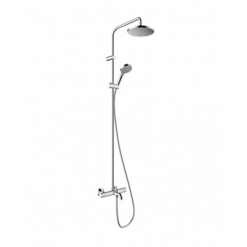 Sprchový set Hansgrohe Pulsify S Puro 260 1jet EcoSmart z Ecostat Fine i główką sprchovým 3jet - chróm