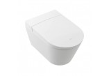 Toaleta myjąca Villeroy & Boch ViClean I100, Oválna, 38,5x59,5cm, bez splachovacieho kruhu, CeramicPlus, Weiss Alpin