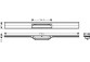 Vrchná sada Hansgrohe RainDrain Flex odpływu liniowego 1200 s možnosťou przycięcia, montáž prístenný - hnedá kefovaná