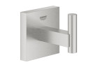Háček Grohe Start Cube na płaszcz kúpeľový - brúsená oceľ